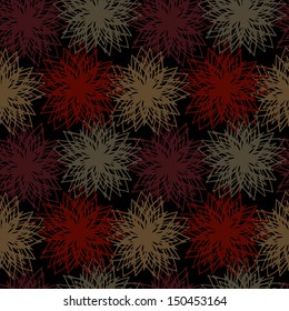 Colorful abstract floral seamless pattern - vector