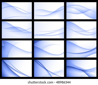Colorful Abstract Floral Wave Background Original Vector Illustration
