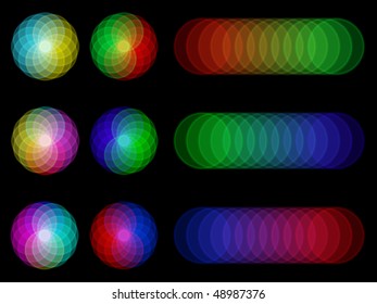 Colorful Abstract Floral Wave Background Original Vector Illustration
