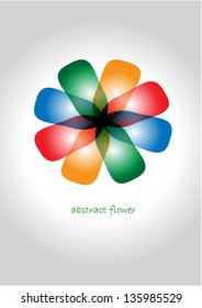colorful abstract  flower