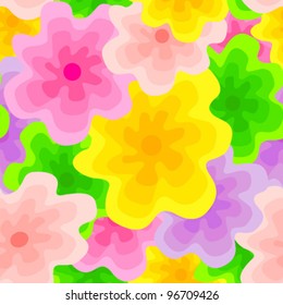 Colorful abstract flowers