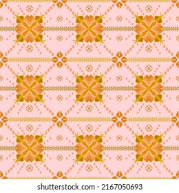 Flores abstractas coloridas Patrón sin costura, Ideal para impresión de tela bandana, desgaste de cuello, chal, hijab, papel, textiles, papel pintado, alfombra, manta, cerámica o azulejos. Material gráfico para la impresión de moda.