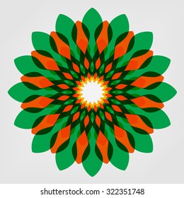 colorful abstract flower.vector illustration