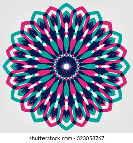 colorful abstract flower.vector illustration