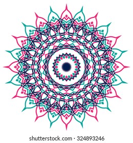 colorful abstract flower.vector illustration
