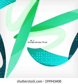 Colorful abstract flowing shapes with dotted texture on grey background