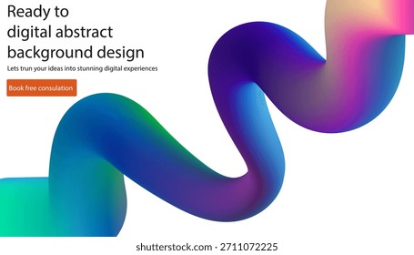 Diseño de fondo fluido abstracto colorido perfecto para presentaciones y proyectos de Web