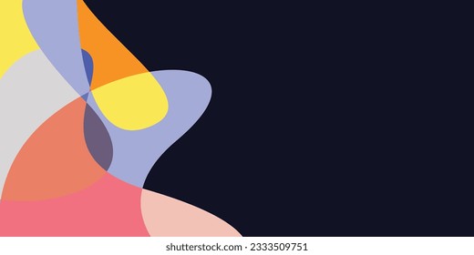 colorful abstract fluid background for a festival in the summer with copy space