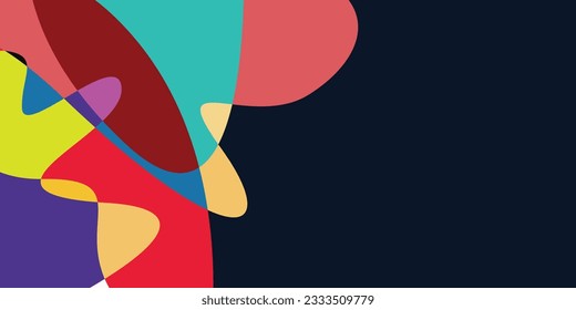 colorful abstract fluid background for a festival in the summer with copy space