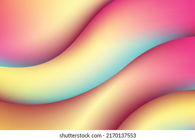 colorful abstract fluid background vector template with neon light effect