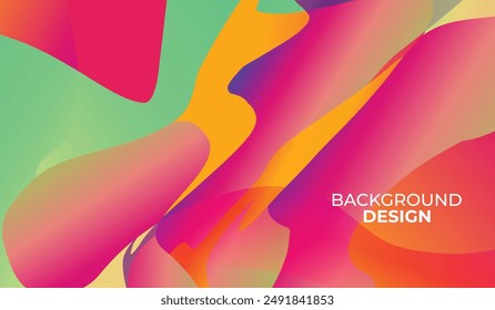 Colorful abstract fluid background vector illustration.