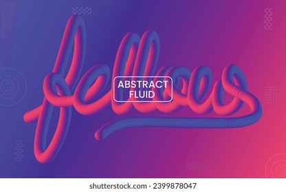 Diseño colorido de fluidos abstractos. diseño de fluido de texto.