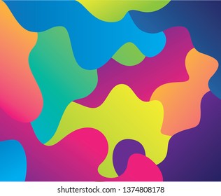 Colorful abstract fluid dynamic background