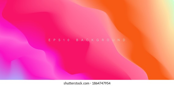 Colorful abstract fluid dynamic gradient background vector