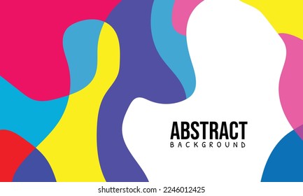 Colorful Abstract Fluid and Geometric Background Template. Suitable for your graphic design, banner, poster, web, and social media 
