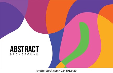 Colorful Abstract Fluid and Geometric Background Template. Suitable for your graphic design, banner, poster, web, and social media 
