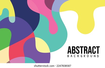 Colorful Abstract Fluid and Geometric Background Template. Suitable for your graphic design, banner, poster, web, and social media 