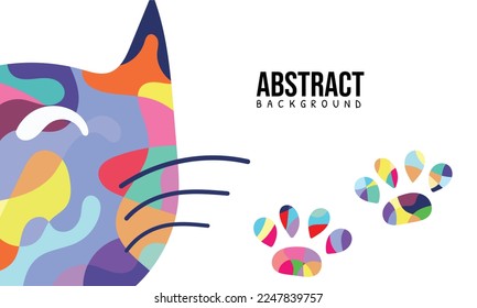 Colorful Abstract Fluid and Geometric Background Template. Suitable for your graphic design, banner, poster, web, and social media 