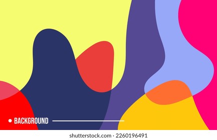 Colorful Abstract Fluid and Geometric Flat Background. Vector Flat Wallpaper Eps 10