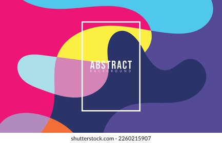 Colorful Abstract Fluid and Geometric Flat Background. Vector Flat Wallpaper Eps 10