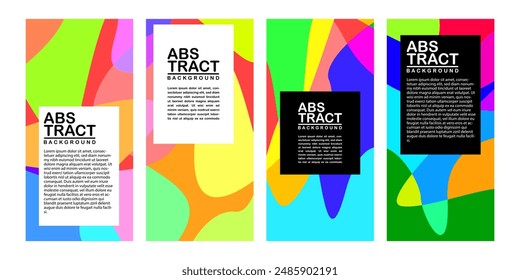 Colorido Abstractas Fluido Y Fondo Líquido Estilo Plano