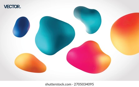 A Colorful Abstract Fluid Shape Background Perfect for Modern Designs and Artistic Projects