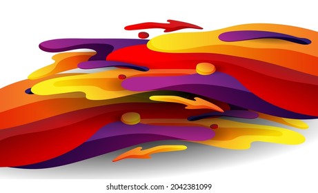fondo de forma fluido abstracto con color