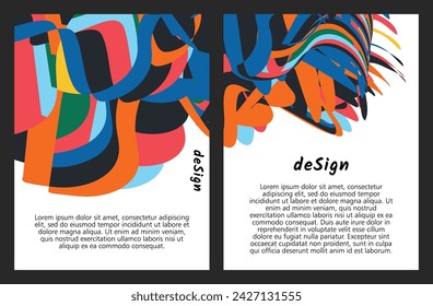 Colorful abstract fluid vector background for cover, social media, poster, flyer, banner