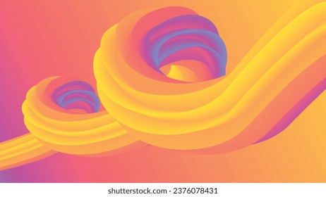 Colorful Abstract fluid wave background design. 