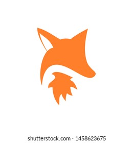Colorful Abstract Fox Head for Logo or Icon