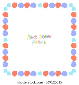Colorful abstract frame