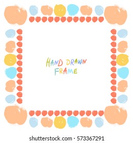 Colorful abstract frame