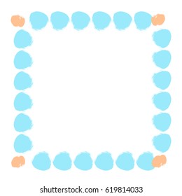 Colorful abstract frame