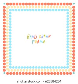 Colorful abstract frame