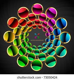 Colorful abstract frame.