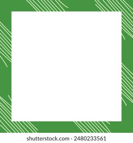 Colorful Abstract Frame Border Template with Cartoon Illustration.