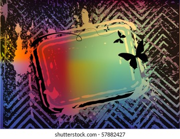 colorful abstract frame for text
