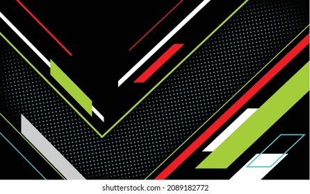 Colorful Abstract Gaming Background Vector