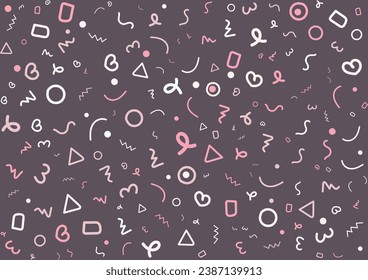 colorful abstract geometri seamless pattern background