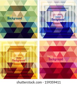 Colorful abstract geometric background 