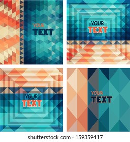 Colorful abstract geometric background 