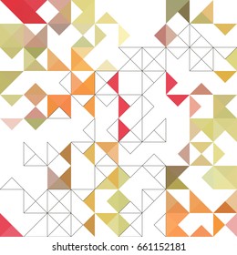 Colorful Abstract Geometric Background 