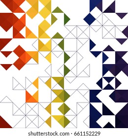 Colorful Abstract Geometric Background 