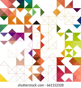 Colorful Abstract Geometric Background 