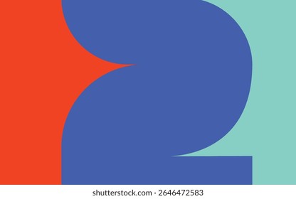 Farbiger abstrakter geometrischer Hintergrund mit fetten Formen und lebendigen Farben