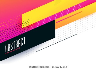 colorful abstract geometric background design