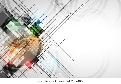 Colorful abstract geometric background for design template