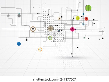 Colorful abstract geometric background for design template