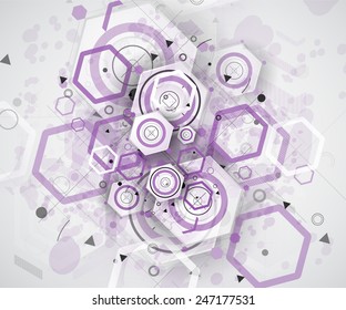 Colorful abstract geometric background for design template