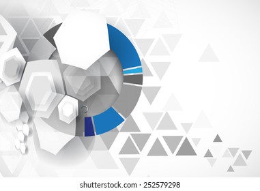 Colorful abstract geometric background for design template